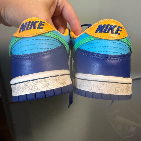 Nike Dunk Low GS All Star - Kids Sneakers in Blue, Green, and Orange (2023) - Picture 3 of 7